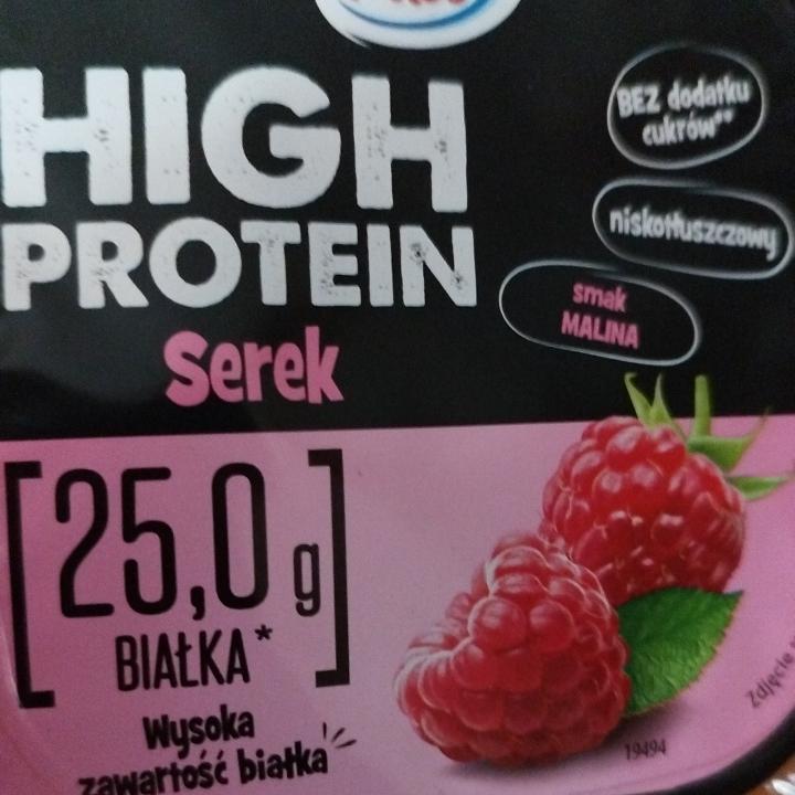 Zdjęcia - High protein serek smak malina Pilos