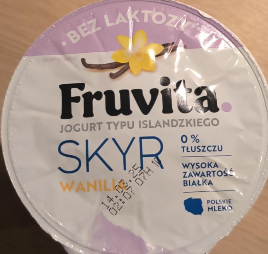 Zdjęcia - Jogurt typu islandzkiego skyr wanilia bez laktozy Fruvita