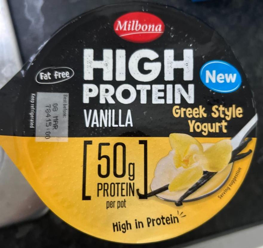 Zdjęcia - High protein vanilla greek style jogurt Milbona