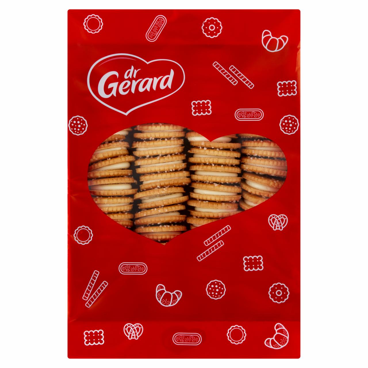 Zdjęcia - dr Gerard Amigos Herbatniki z kremem o smaku śmietankowym posypane cukrem 850 g