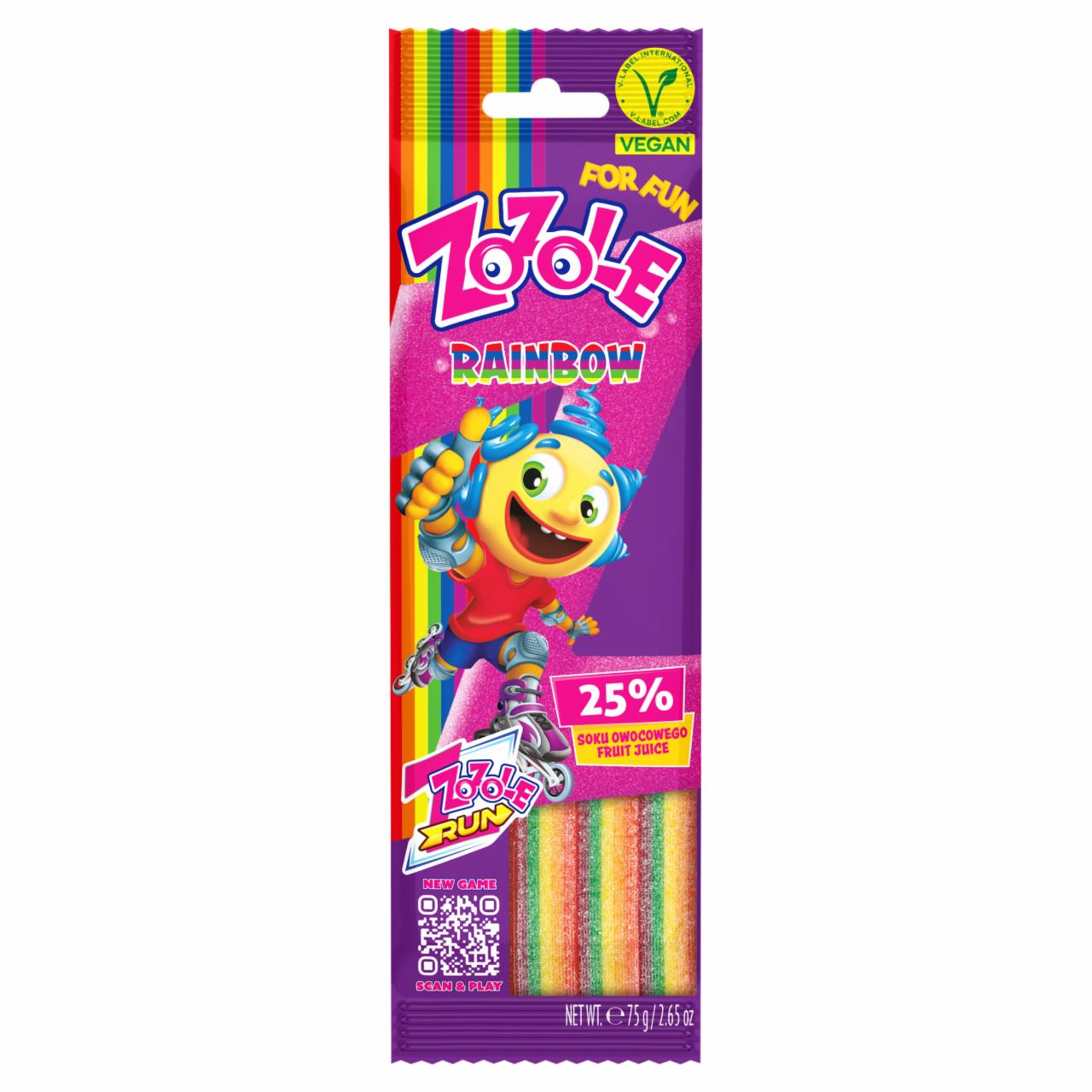 Zdjęcia - Zozole Hello Żelo Rainbow Tęczowe żelki o smaku owocowym super kwaśne 75 g
