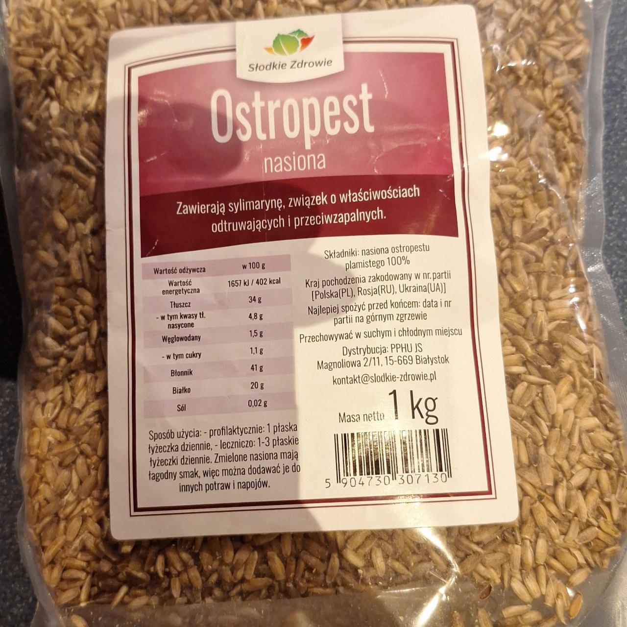 Zdjęcia - Ostropest nasiona Słodkie Zdrowie