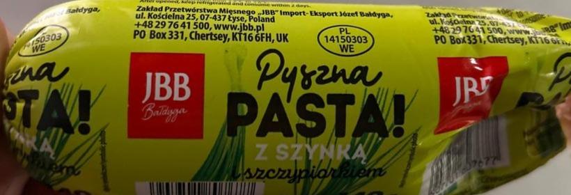 Zdjęcia - Pyszna pasta z szynką i szczypiorkiem JBB Bałdyga
