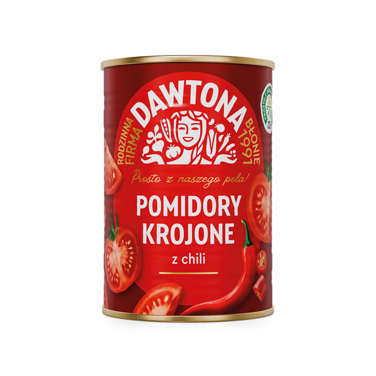 Zdjęcia - Dawtona Pomidory krojone z chili 400 g