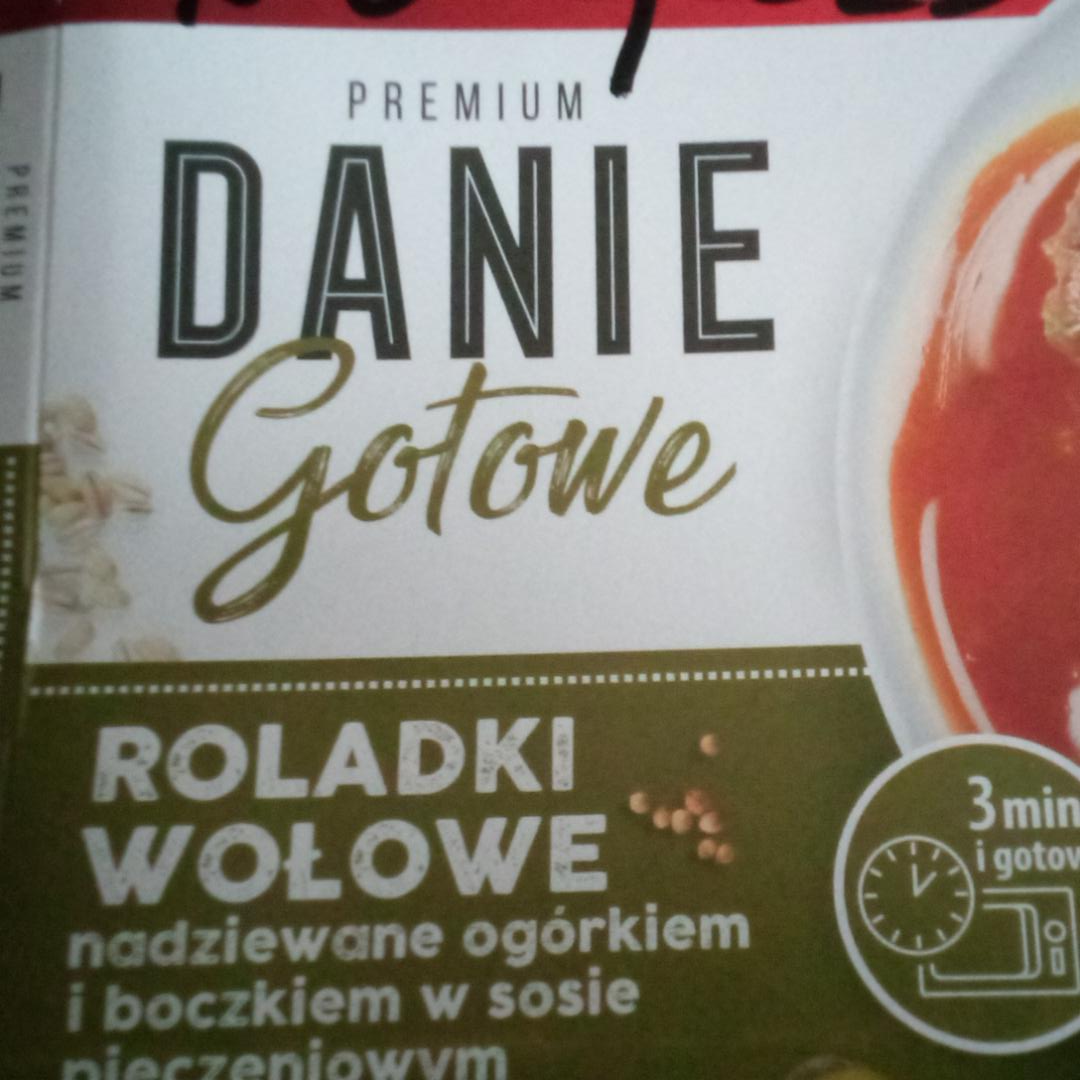 Zdjęcia - Danie gotowe roladki wołowe nadziewane ogórkiem i boczkiem w sosie pieczeniowym Sokołów