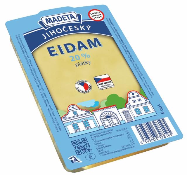 Zdjęcia - Jihočeský Eidam 20% plátky Madeta