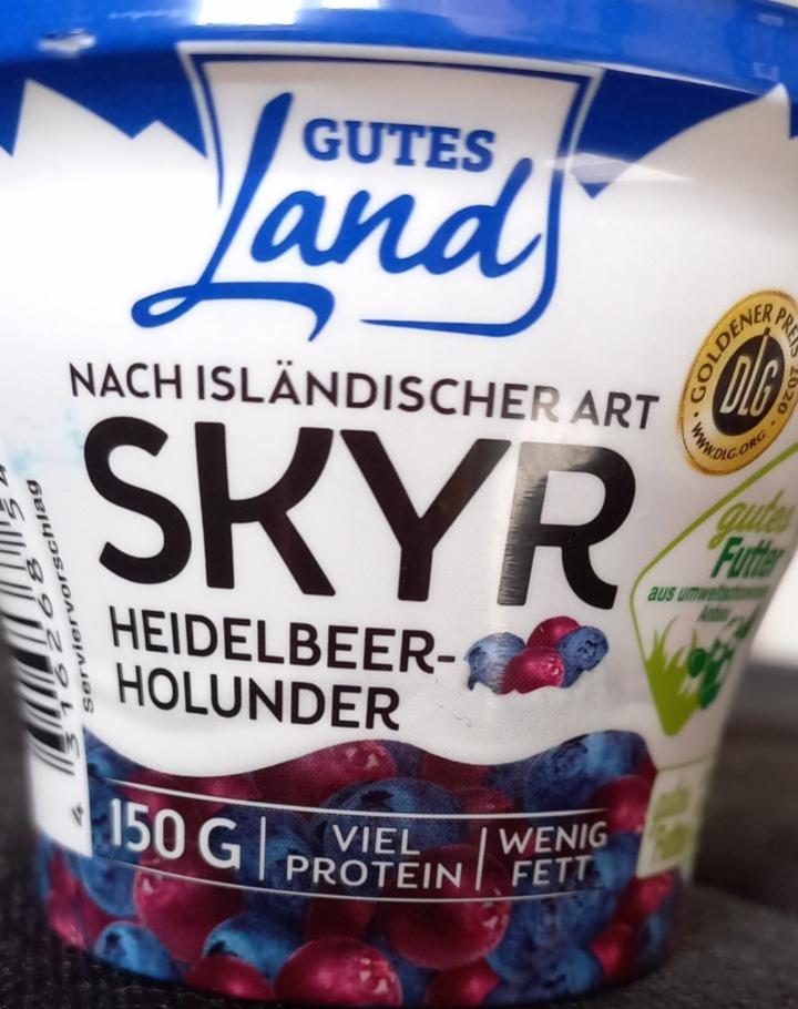 Zdjęcia - Skyr heidelbeer holunder Gutes Land