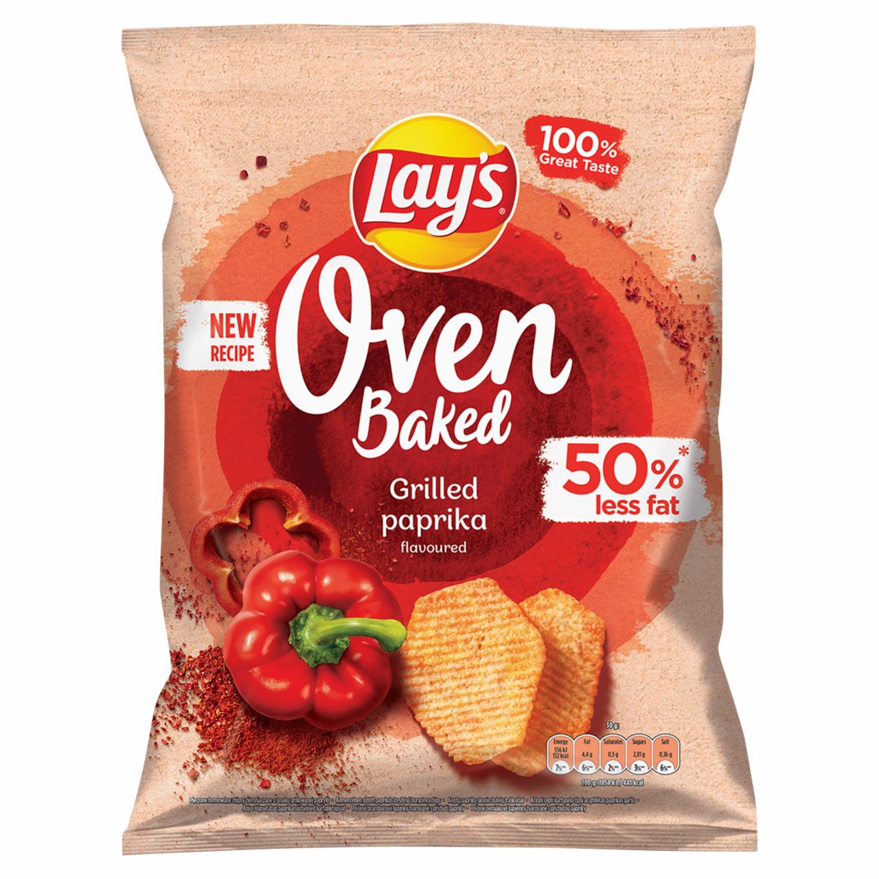 Zdjęcia - Lay's Oven Baked Pieczone formowane chipsy ziemniaczane o smaku grillowanej papryki 180 g