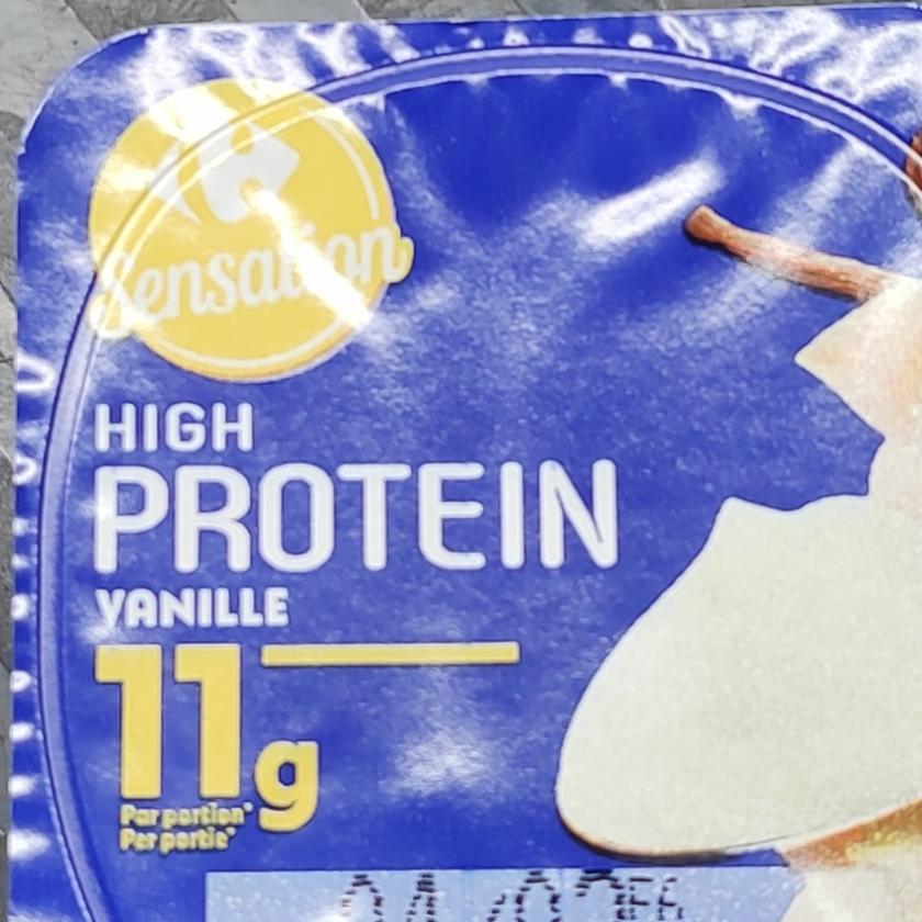 Zdjęcia - High protein vanille Carrefour Sensation