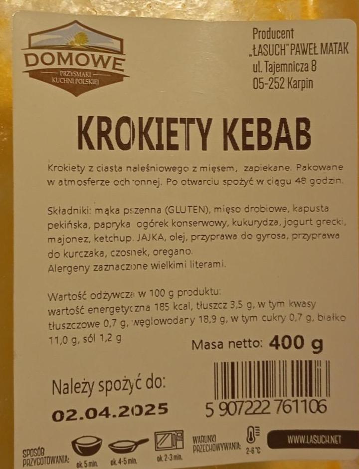 Zdjęcia - Krokiety kebab Domowe