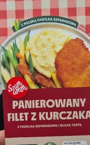 Zdjęcia - Panierowany filet z kurczaka z fasolką szparagową Szam amm