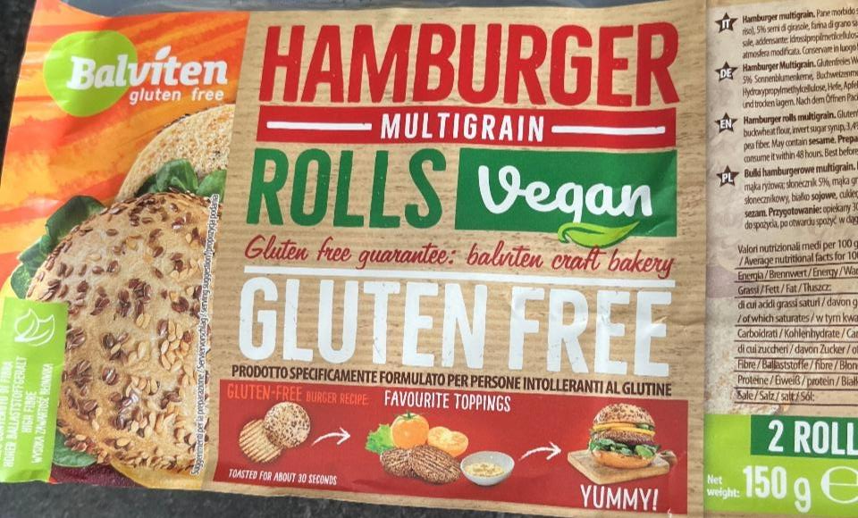 Zdjęcia - Hamburger multigrain rolls vegan gluten free Balviten
