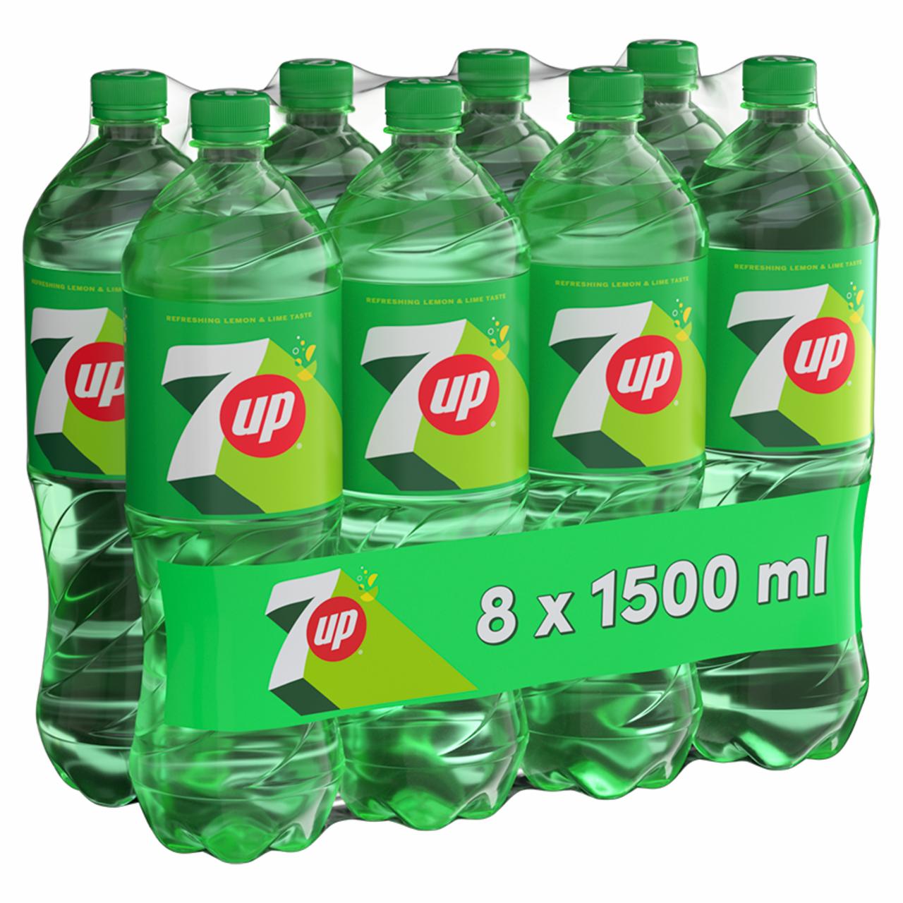 Zdjęcia - 7UP Napój gazowany o smaku cytrynowo-limonkowym 8 x 1500 ml