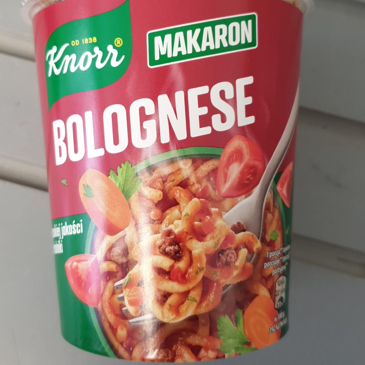 Zdjęcia - Knorr Makaron bolognese 60 g