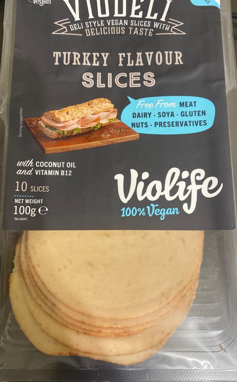 Zdjęcia - Violife Viodeli Produkt na bazie oleju kokosowego plastry o smaku indyka 100 g (10 sztuk)