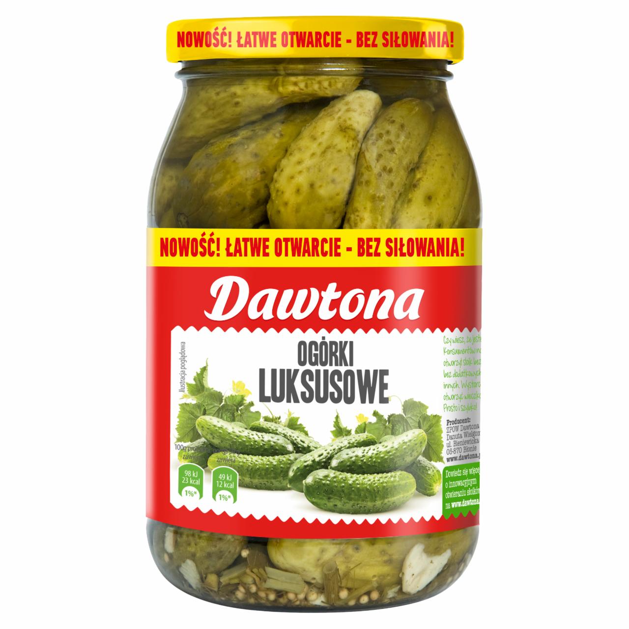 Zdjęcia - Dawtona Ogórki luksusowe konserwowe 900 g