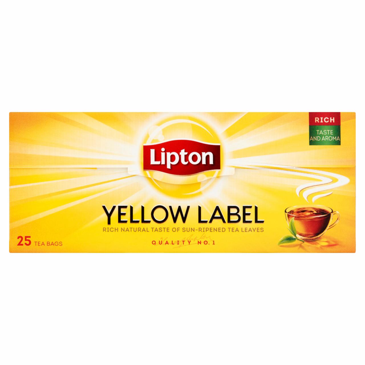 Zdjęcia - Lipton Yellow Label Herbata 25 torebek
