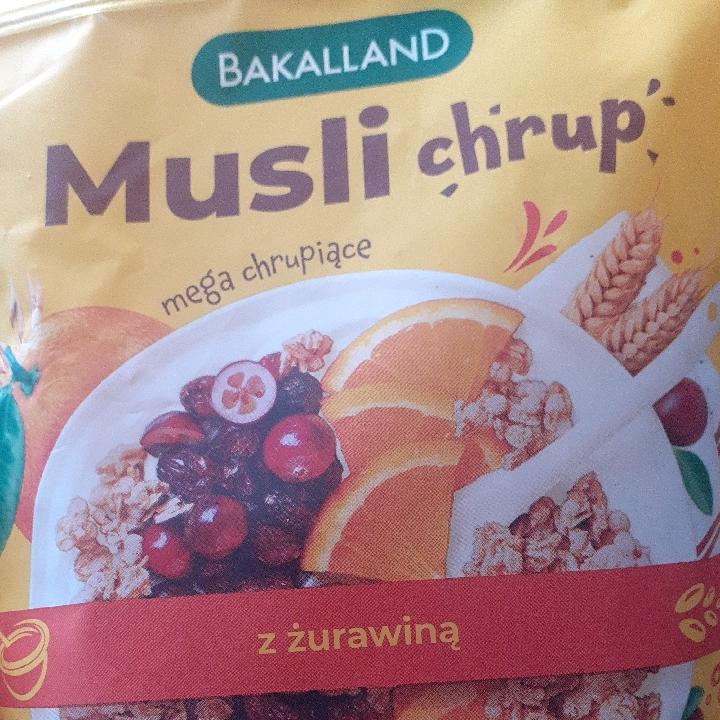 Zdjęcia - Musli chrup z żurawiną Bakalland