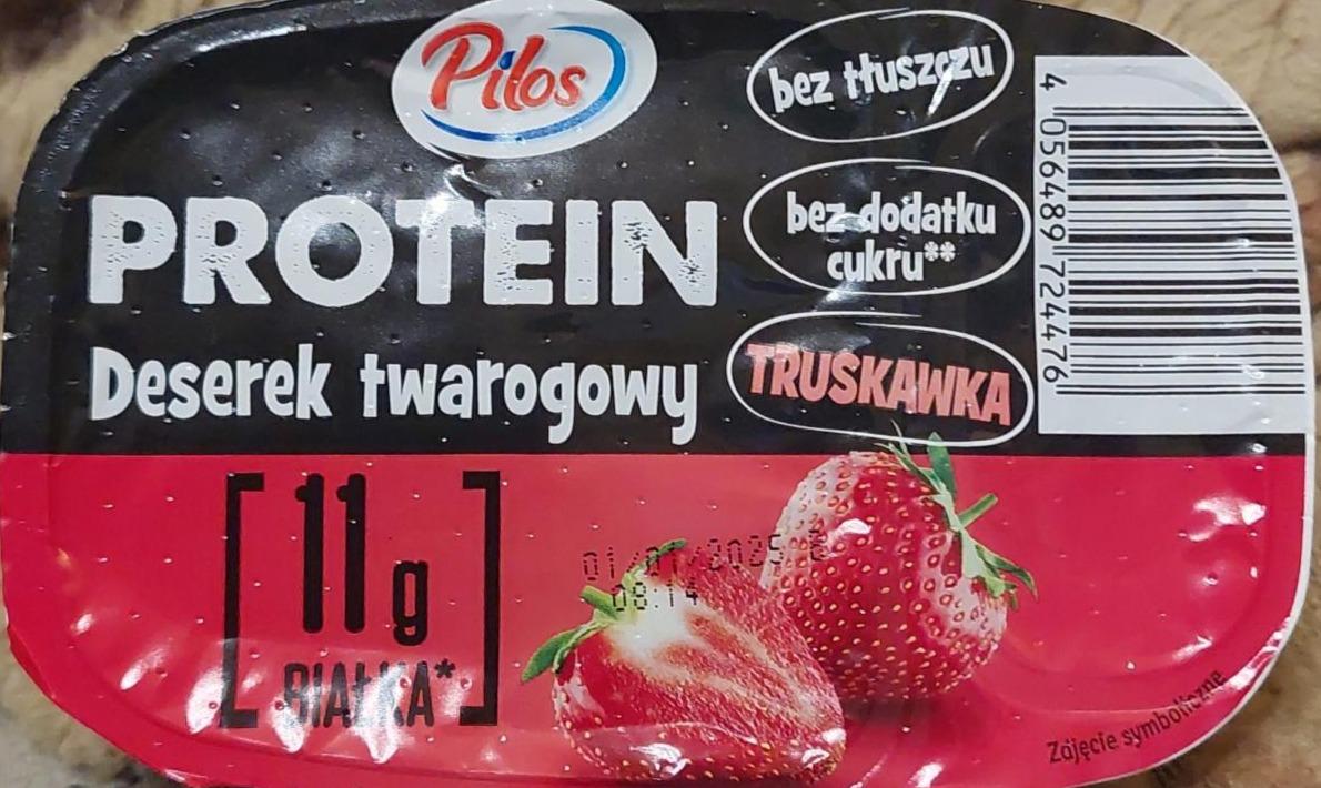 Zdjęcia - Protein deserek twarogowy truskawka Pilos