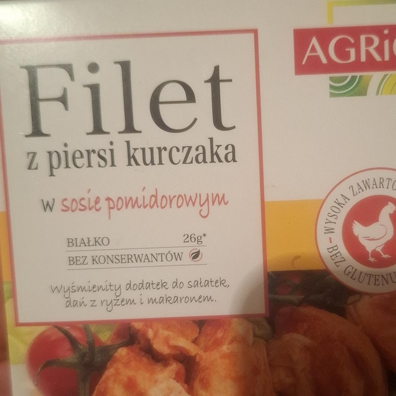 Zdjęcia - Filet z piersi kurczaka w sosie pomidorowym Agrico