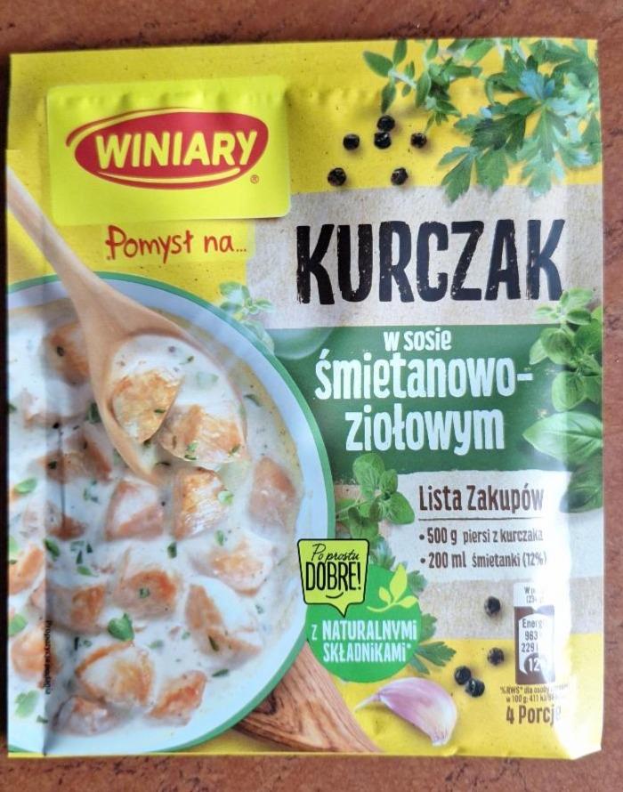 Zdjęcia - Pomysł na... Kurczaka w sosie śmietanowo-ziołowym Winiary