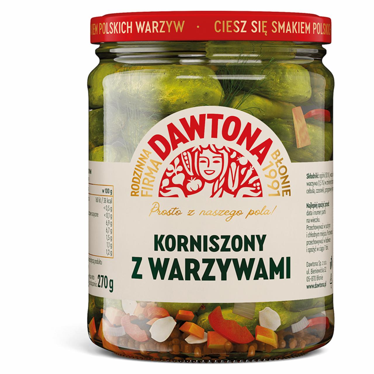 Zdjęcia - Dawtona Korniszony z warzywami 520 g