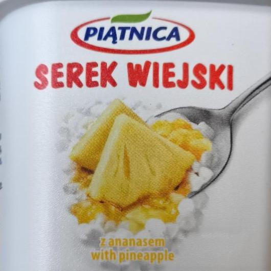 Zdjęcia - serek wiejski z ananasem PIĄTNICA
