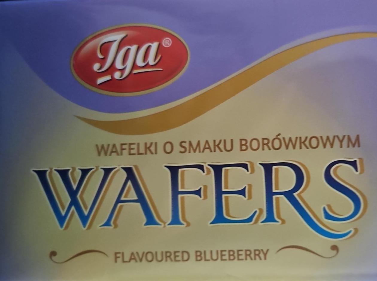 Zdjęcia - Wafelki o smaku borówkowym IGA