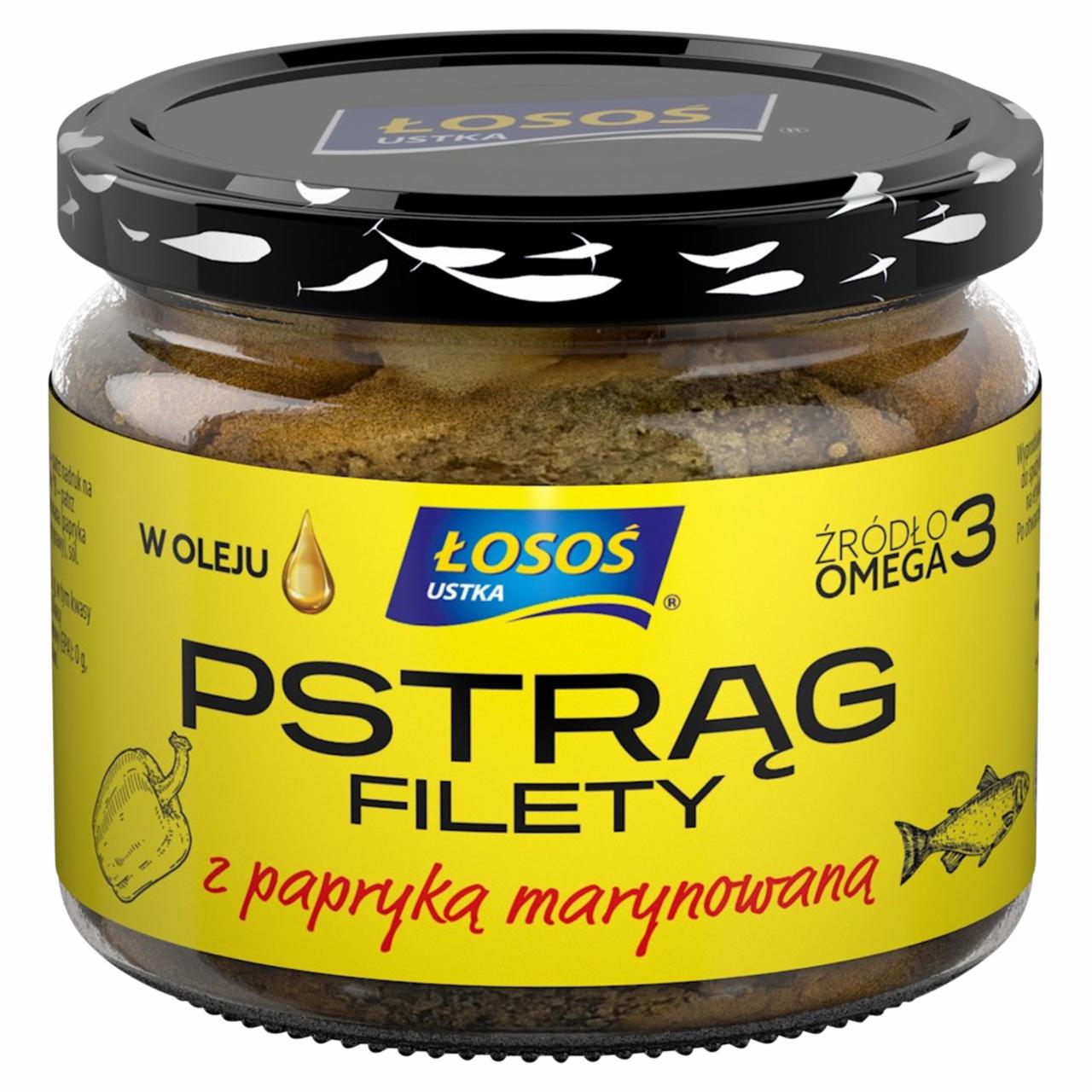 Zdjęcia - Łosoś Ustka Pstrąg filety z papryką marynowaną w oleju 260 g