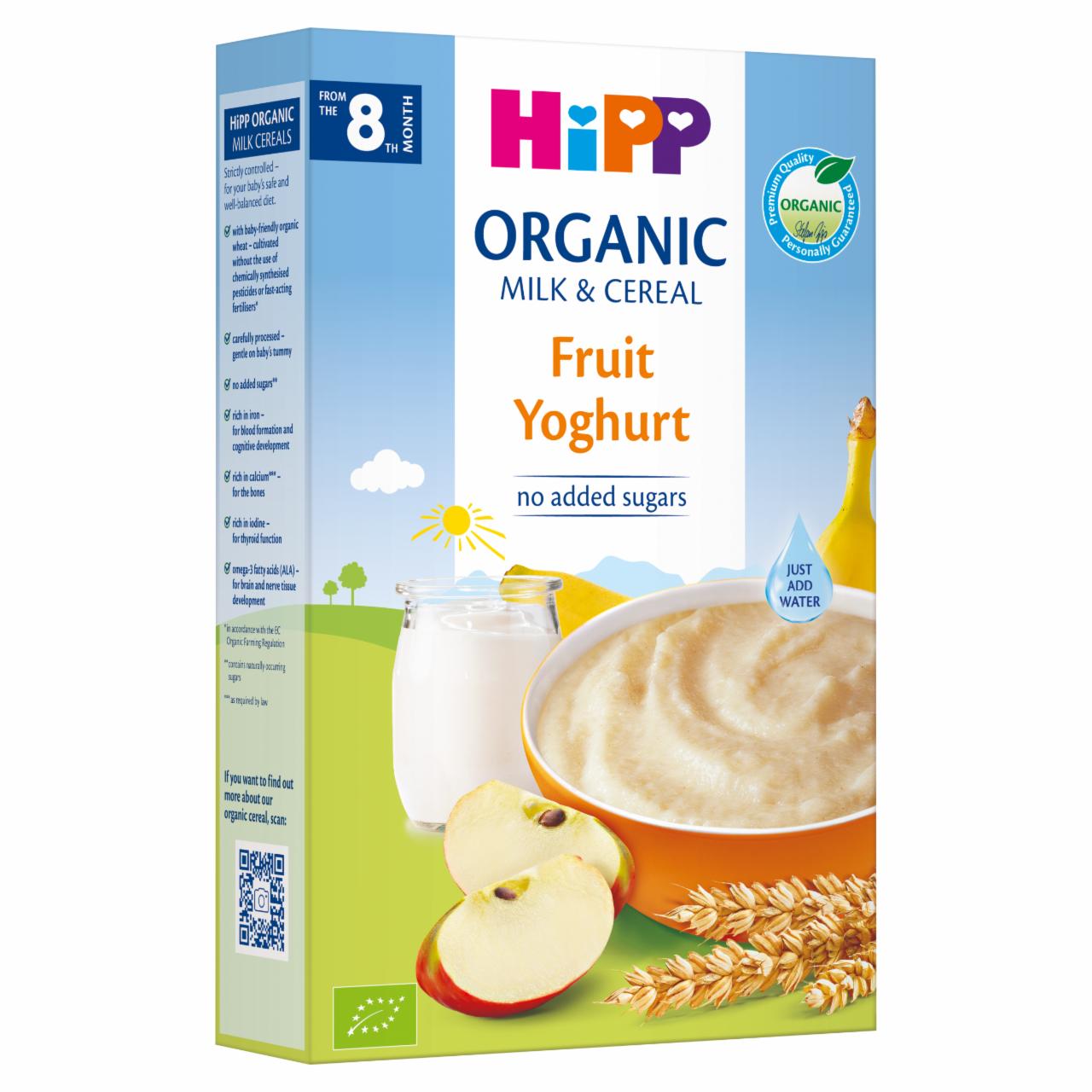 Zdjęcia - HiPP BIO Kaszka mleczno-zbożowa owoce-jogurt dla niemowląt od 8. miesiąca 250 g