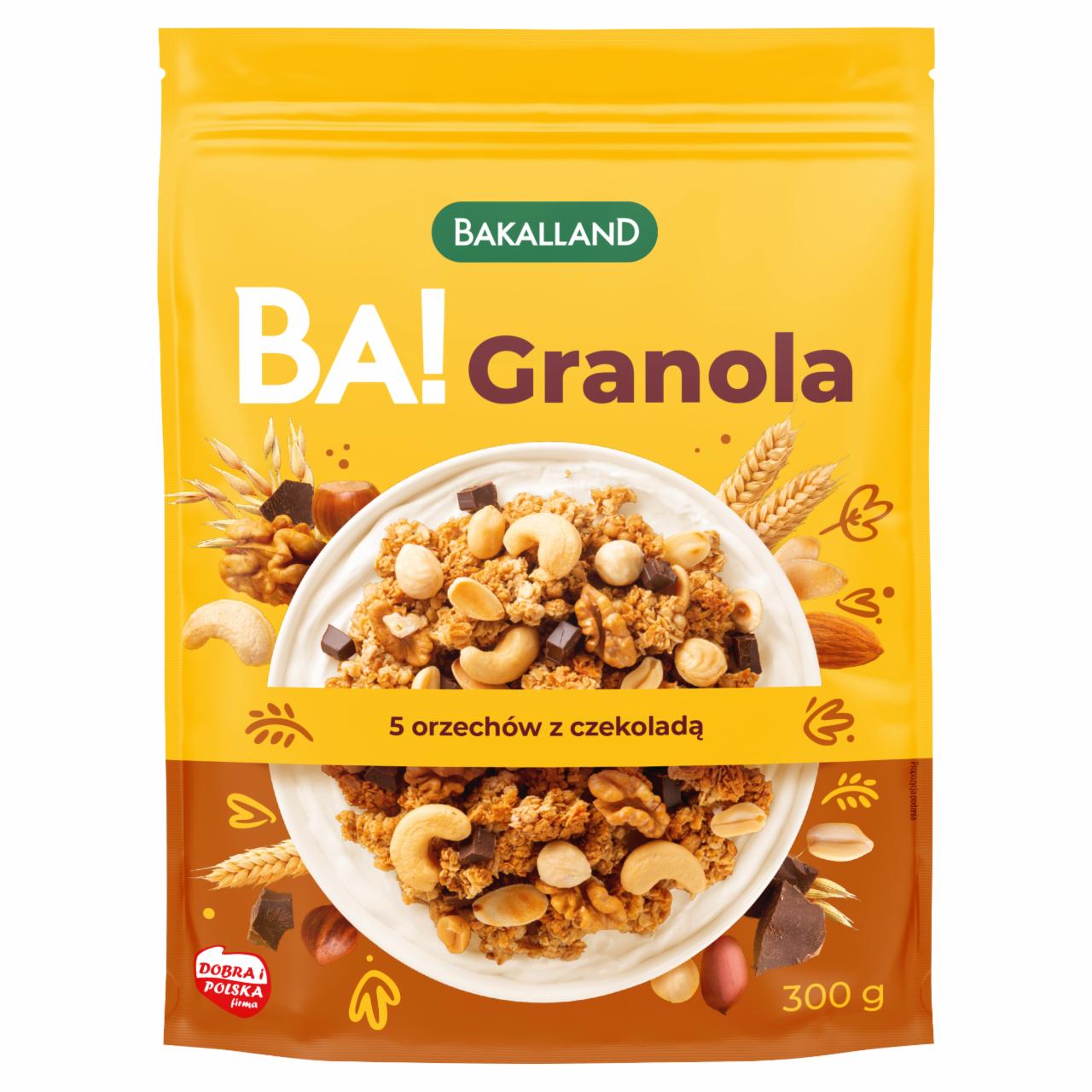 Zdjęcia - Granola 5 orzechów z czekoladą Bakalland