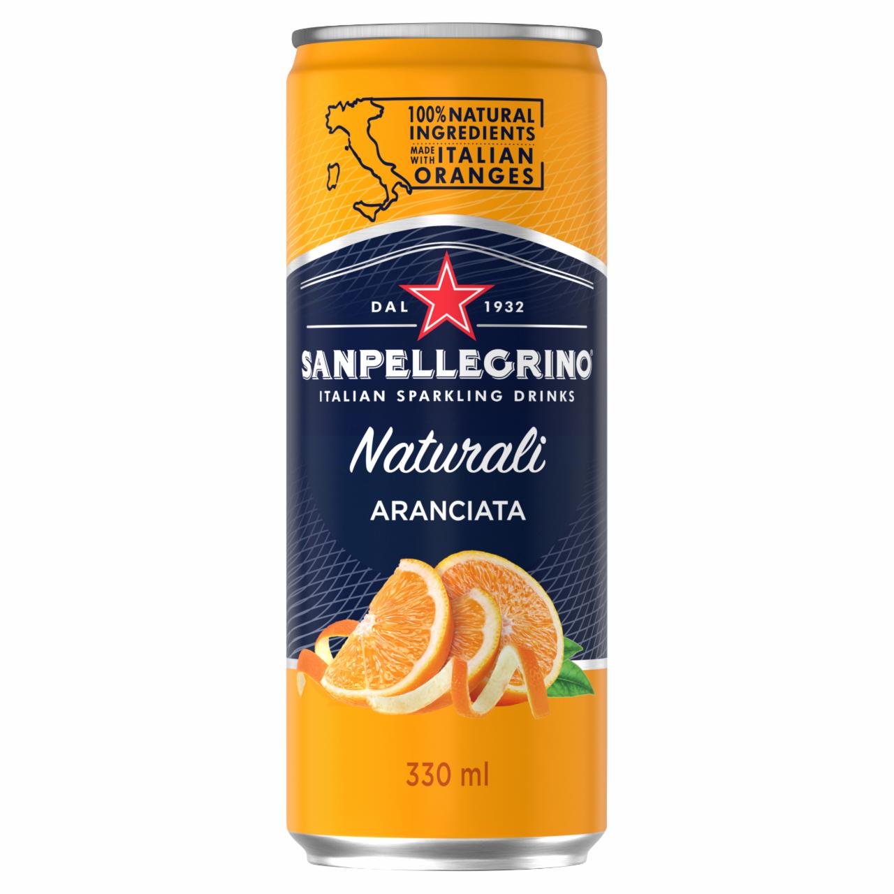 Zdjęcia - Sanpellegrino Aranciata Napój gazowany o smaku pomarańczowym 330 ml