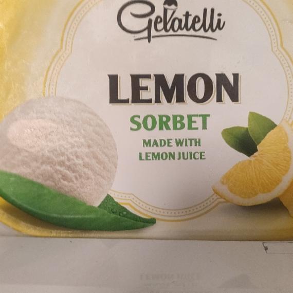 Zdjęcia - Lody lemon sorbet 1000ml Gelatelli