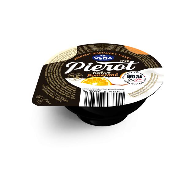 Zdjęcia - Pierot Creamy Joghurt with Coconut and Orange Olma