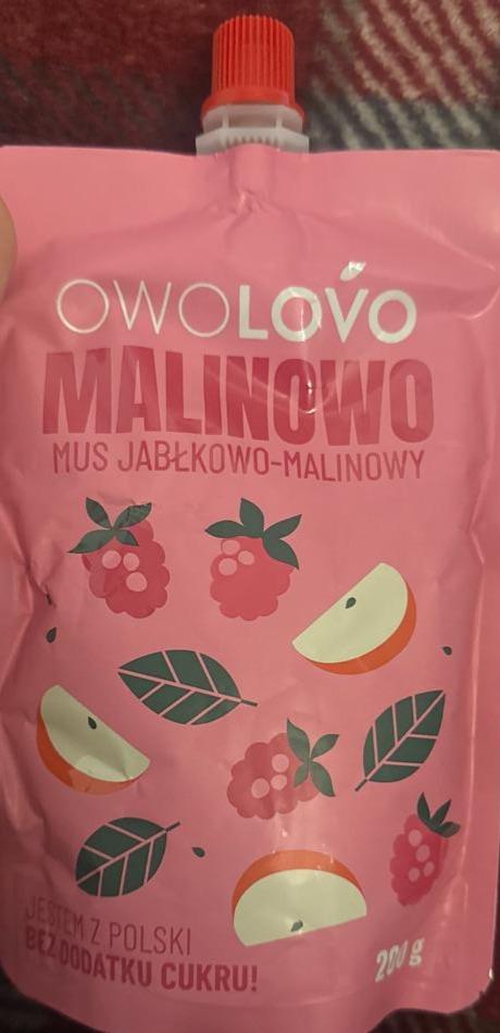 Zdjęcia - Malinowo mus jabłkowo-malinowy Owolovo