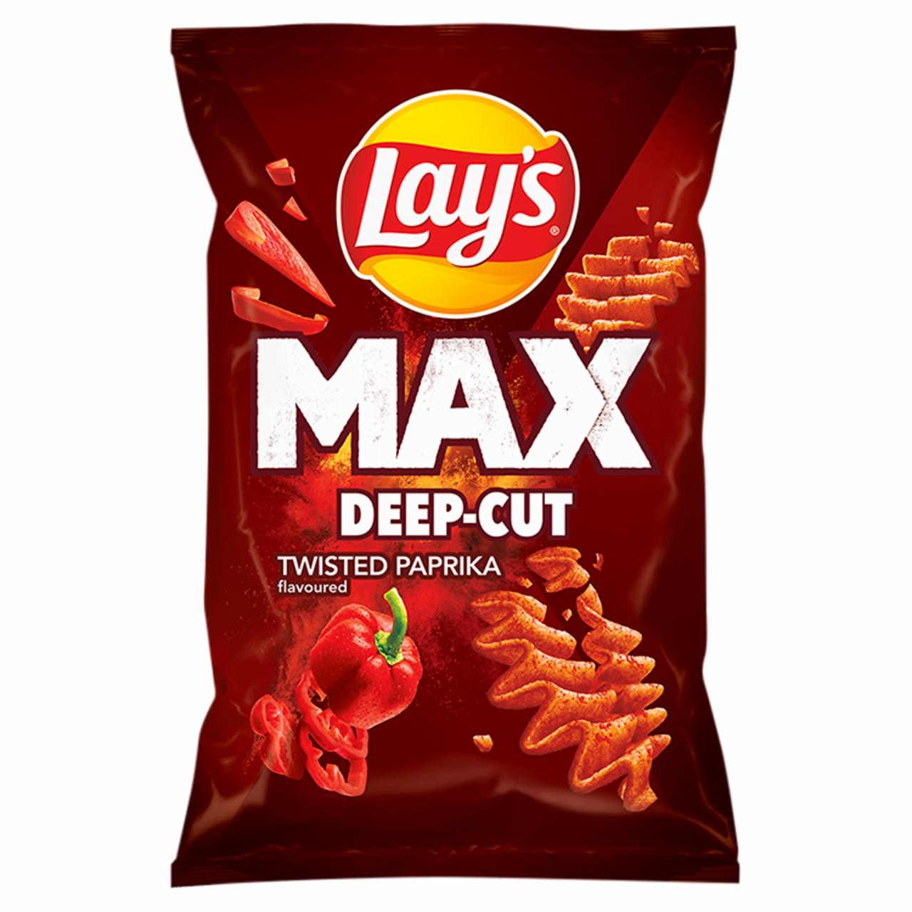 Zdjęcia - Lay's Max Deep-Cut Chipsy ziemniaczane o smaku papryki 120 g