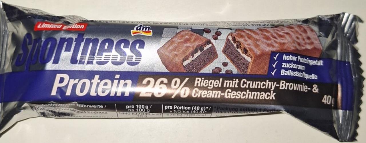 Zdjęcia - Protein 26% riegel mit crunchy-brownie&cream Sportness