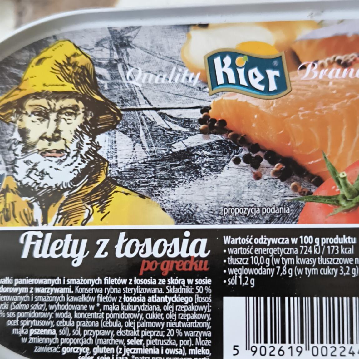 Zdjęcia - Filety z łososia po grecku Kier