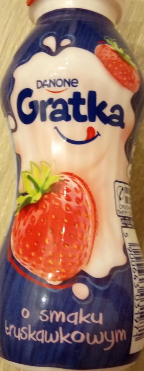 Zdjęcia - Gratka o smaku truskawkowym Danone