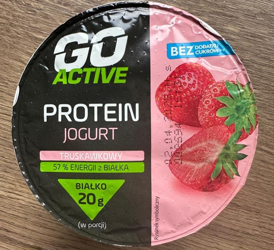 Zdjęcia - Protein jogurt truskawkowy Go Active