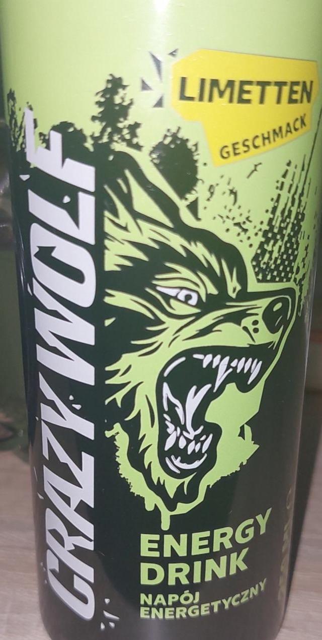 Zdjęcia - Energy drink lime taste Crazy Wolf