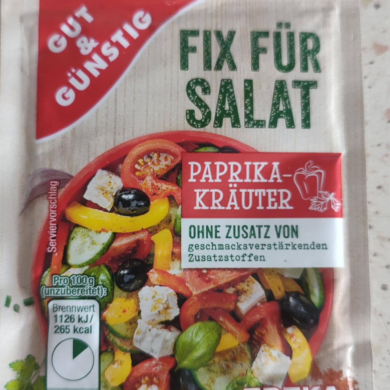 Zdjęcia - Fix für salat paprika & kräuter Gut&Günstig