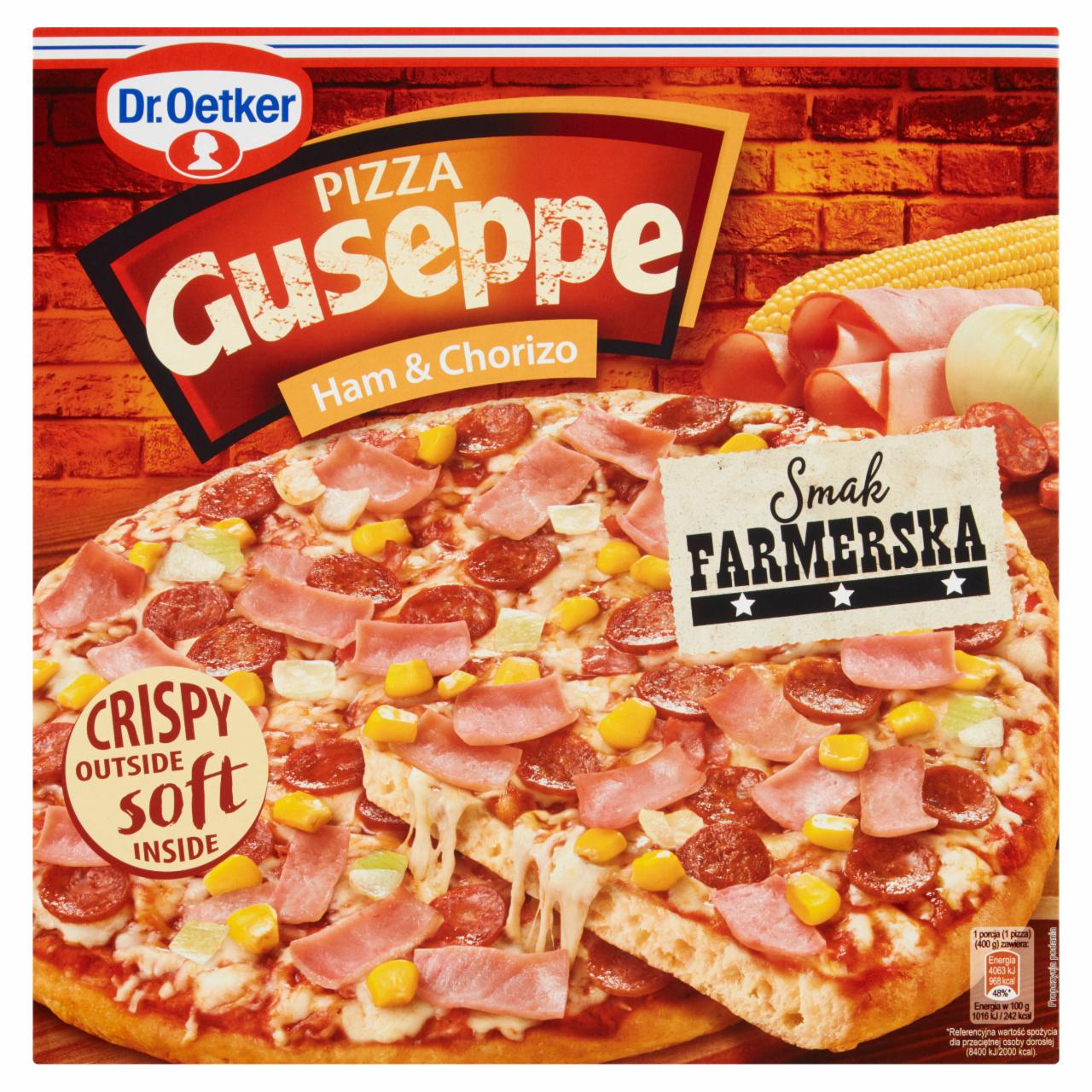 Zdjęcia - Dr. Oetker Guseppe Pizza z szynką i salami chorizo 400 g