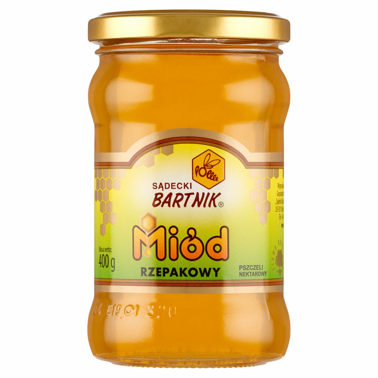 Zdjęcia - Sądecki Bartnik Miód pszczeli nektarowy rzepakowy 400 g