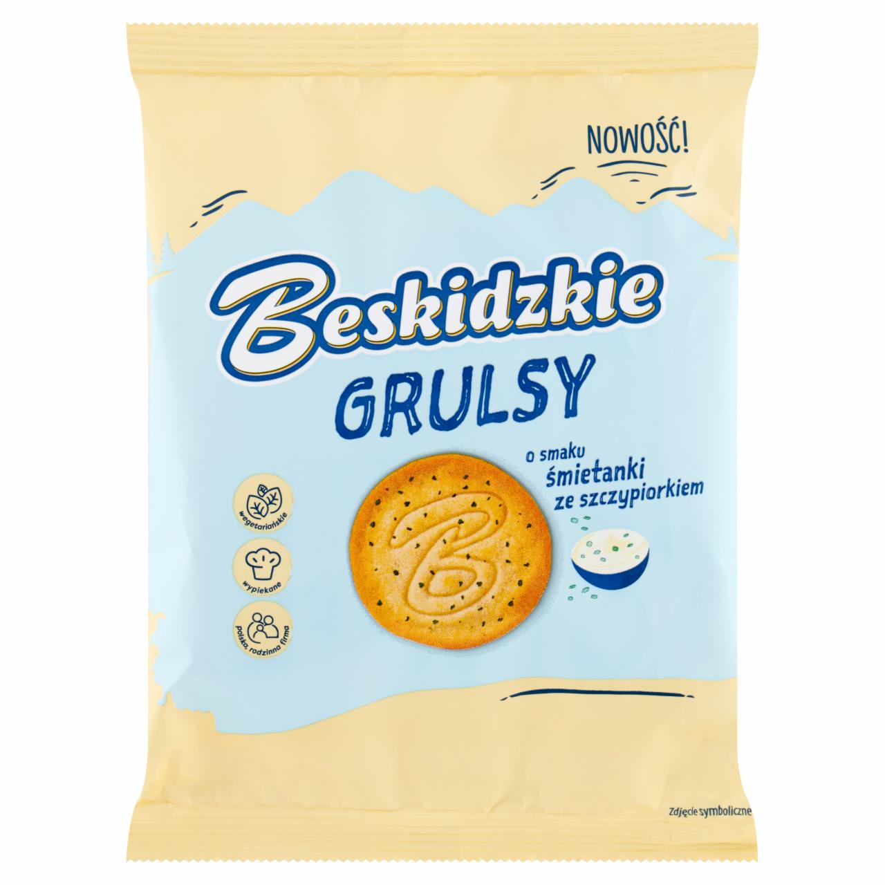 Zdjęcia - Beskidzkie Grulsy o smaku śmietanki ze szczypiorkiem 90 g