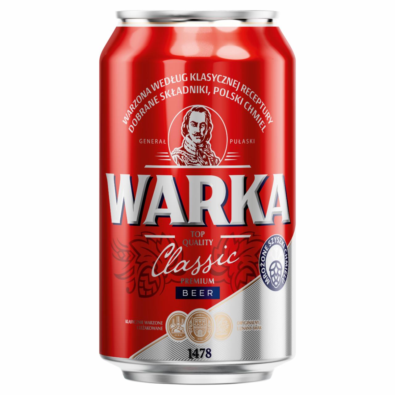 Zdjęcia - Warka Classic Piwo jasne 330 ml