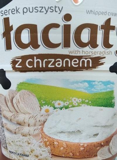 Zdjęcia - Serek śmietankowy Łaciaty z chrzanem Mlekpol