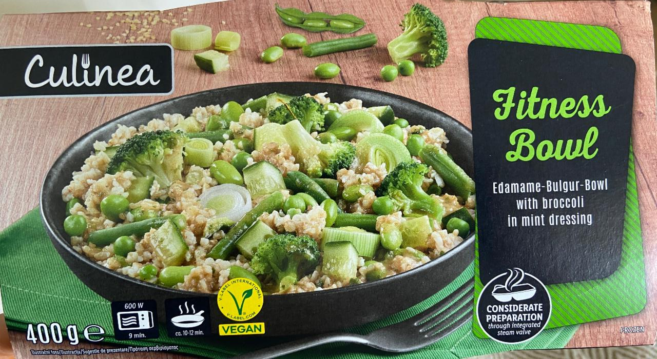 Zdjęcia - Fitness bowl edamame bulgur with broccoli in mint dressing Culinea