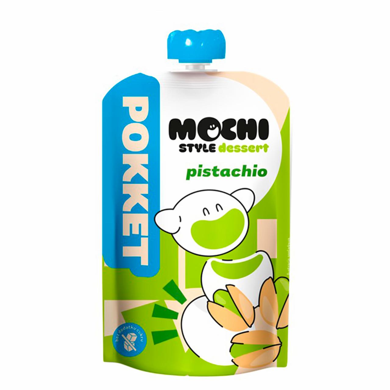 Zdjęcia - Pokket Mochi Pistachio Deser owocowy z mąką ryżową 180 g