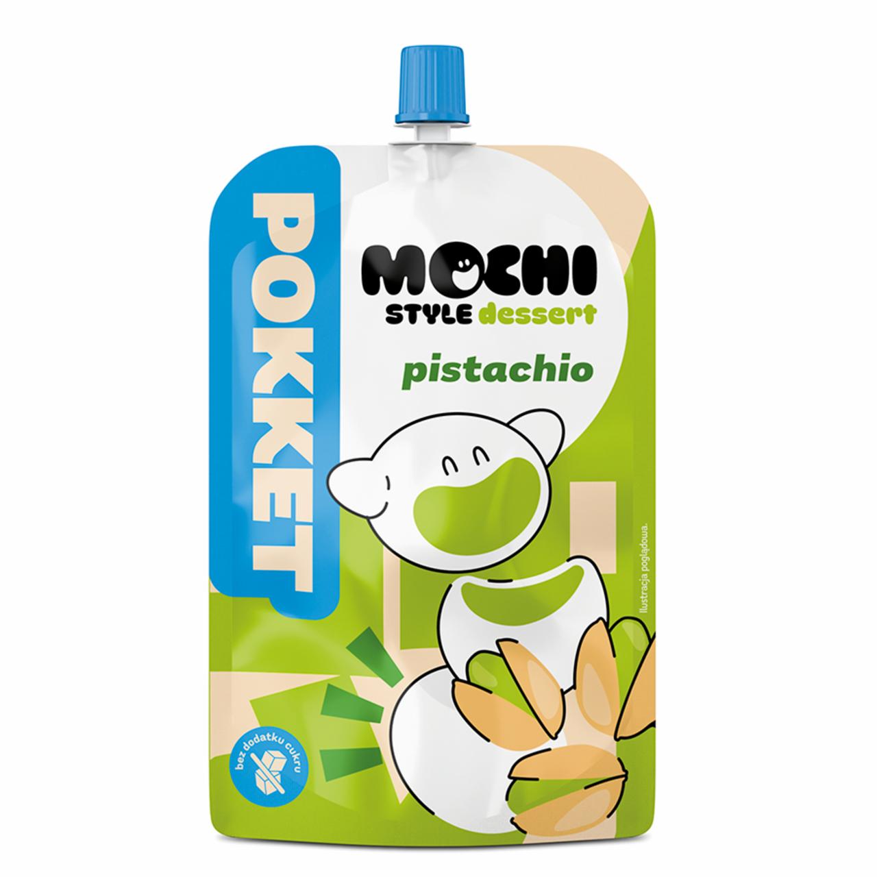 Zdjęcia - Pokket Mochi Pistachio Deser owocowy z mąką ryżową 180 g